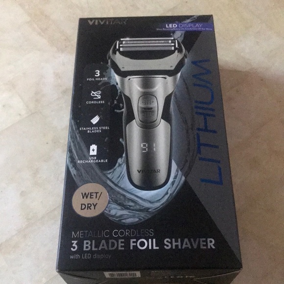 Accessories Vivitar Led Display Metallic Cordless 3 Blade Foil